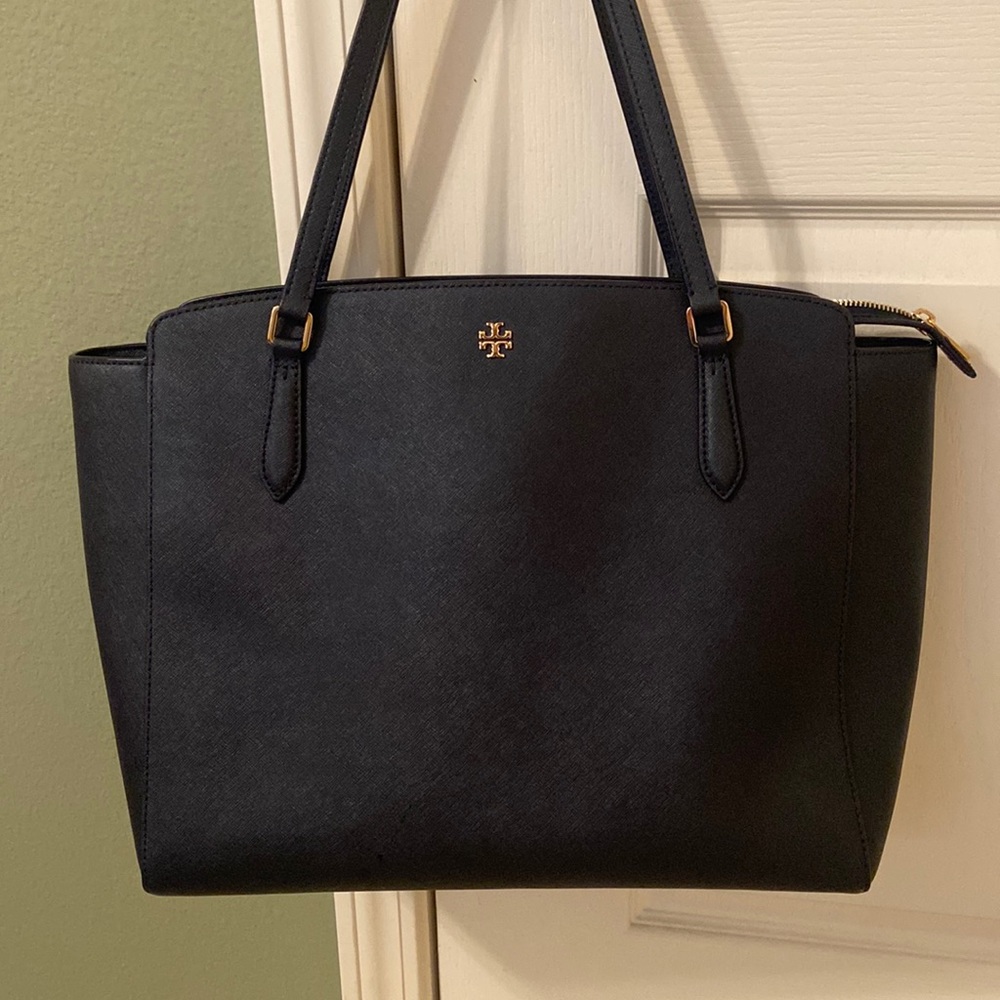 TORY BURCH navy tote bag. PERFECT condition!
